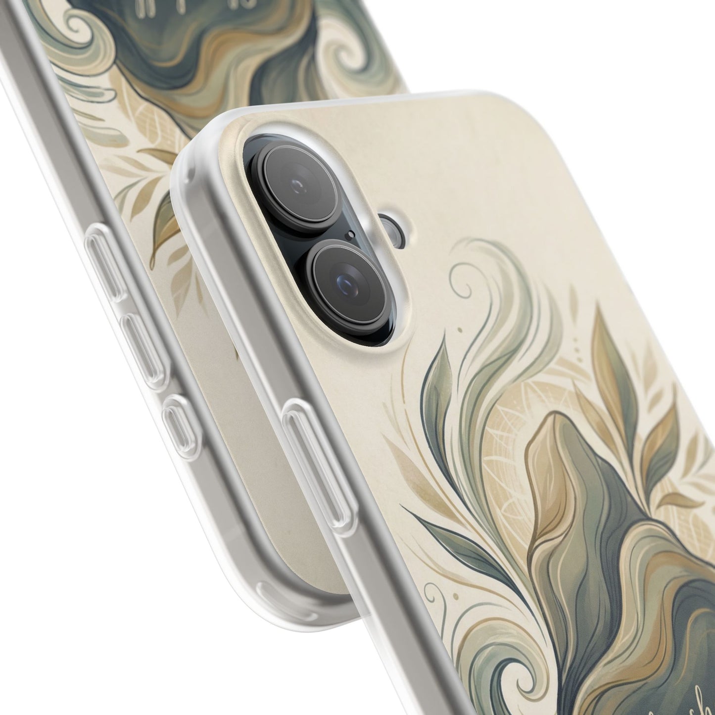 Phone Case - "She shall not be moved" Inspirational Floral Mountain Flexi Case