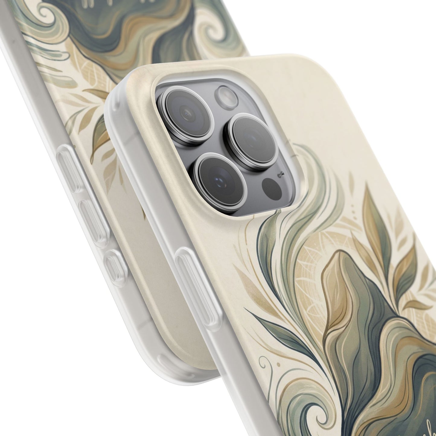 Phone Case - "She shall not be moved" Inspirational Floral Mountain Flexi Case