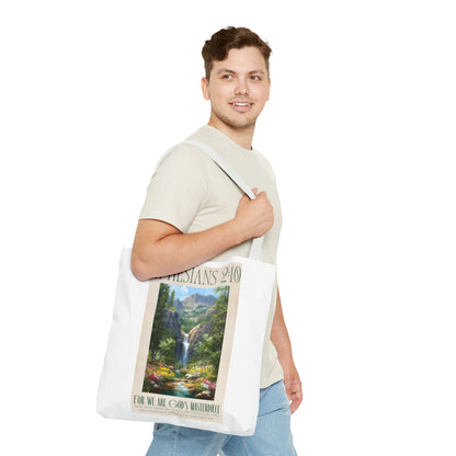 Copy of Christian Quote Tote Bag — “If the Devil Says: NO WAY! We Say: YAHWEH”