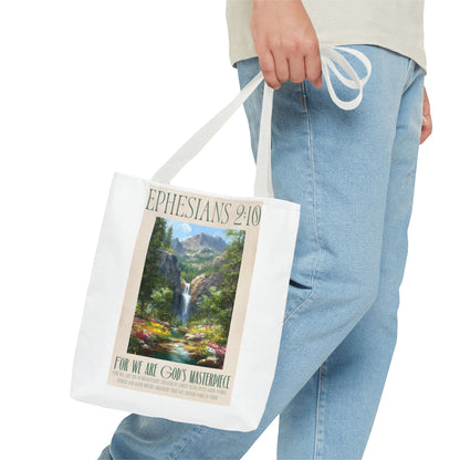 Copy of Christian Quote Tote Bag — “If the Devil Says: NO WAY! We Say: YAHWEH”