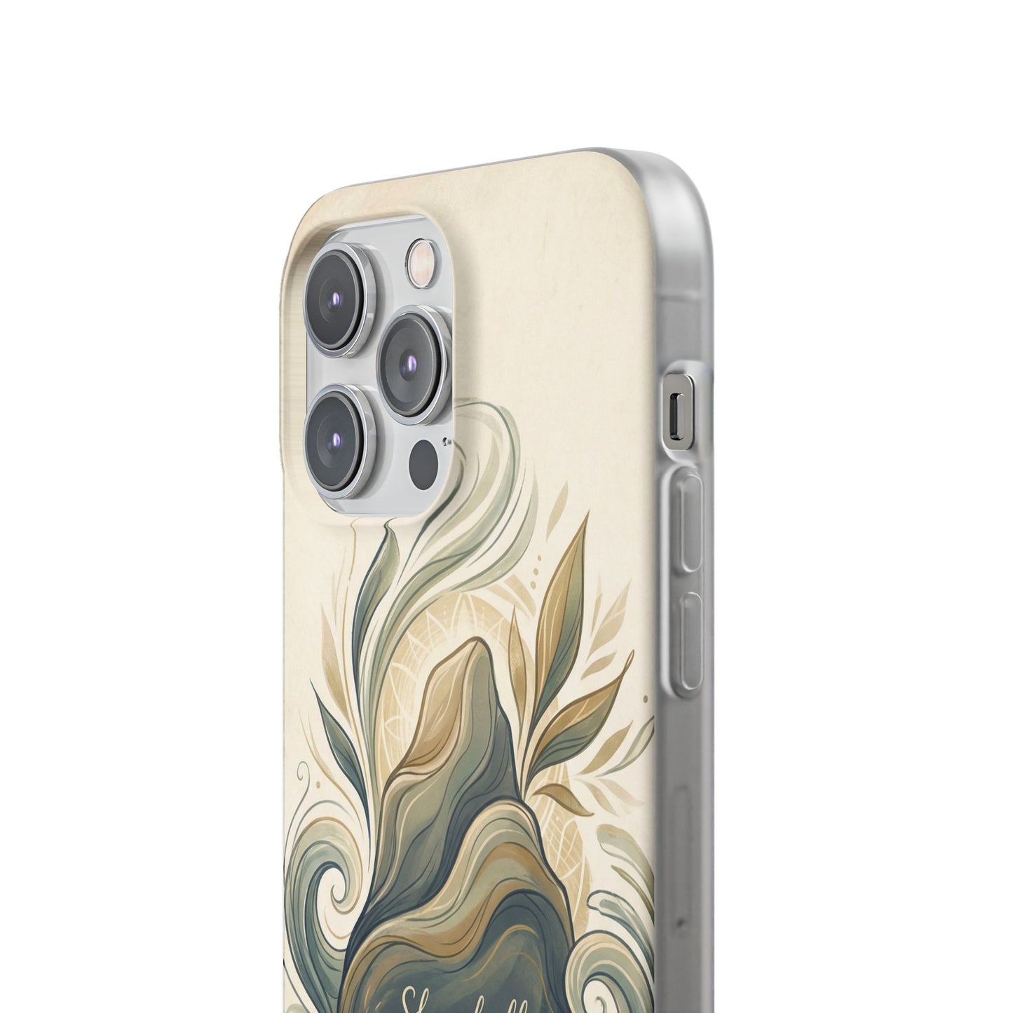 Phone Case - "She shall not be moved" Inspirational Floral Mountain Flexi Case