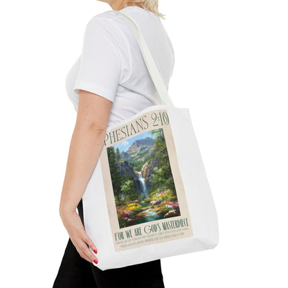 Copy of Christian Quote Tote Bag — “If the Devil Says: NO WAY! We Say: YAHWEH”