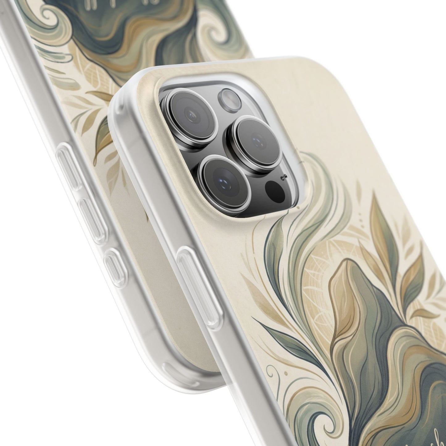 Phone Case - "She shall not be moved" Inspirational Floral Mountain Flexi Case