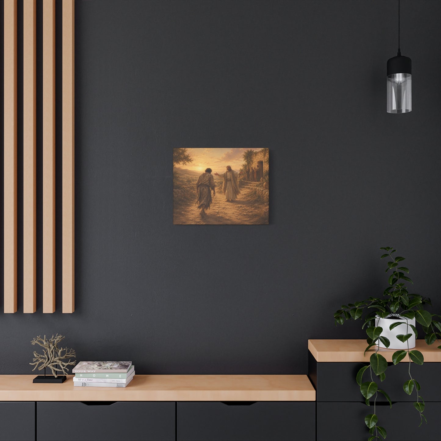 Copy of Copy of Copy of Copy of Canvas Wall Art - The Prodigal Son Biblical Print (Matte Stretched Canvas)