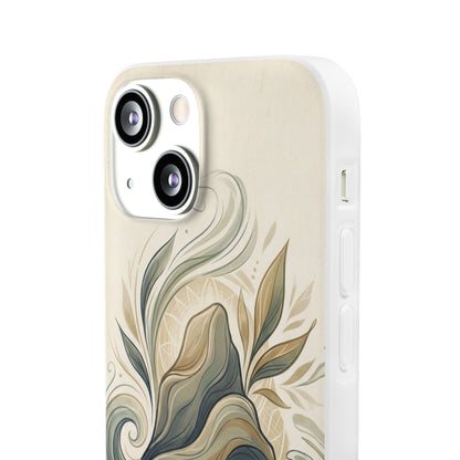 Phone Case - "She shall not be moved" Inspirational Floral Mountain Flexi Case