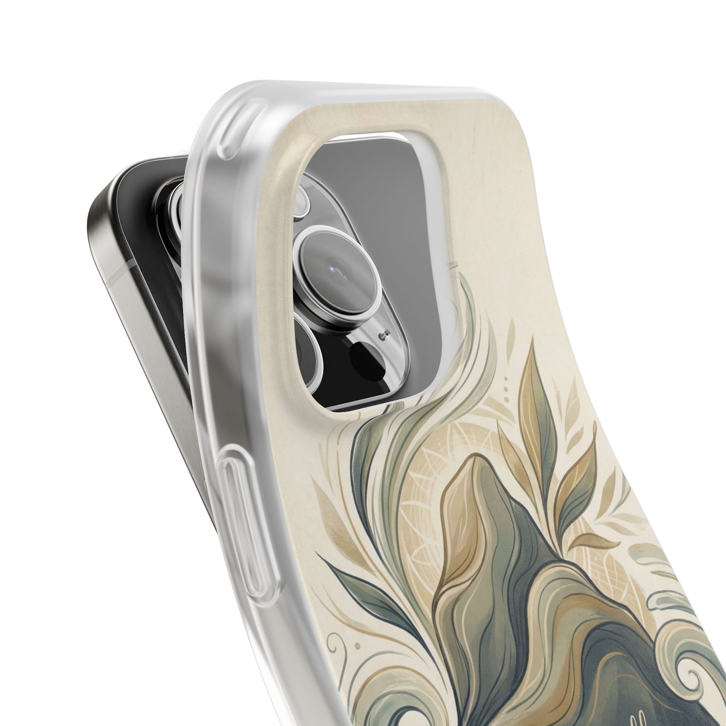 Phone Case - "She shall not be moved" Inspirational Floral Mountain Flexi Case