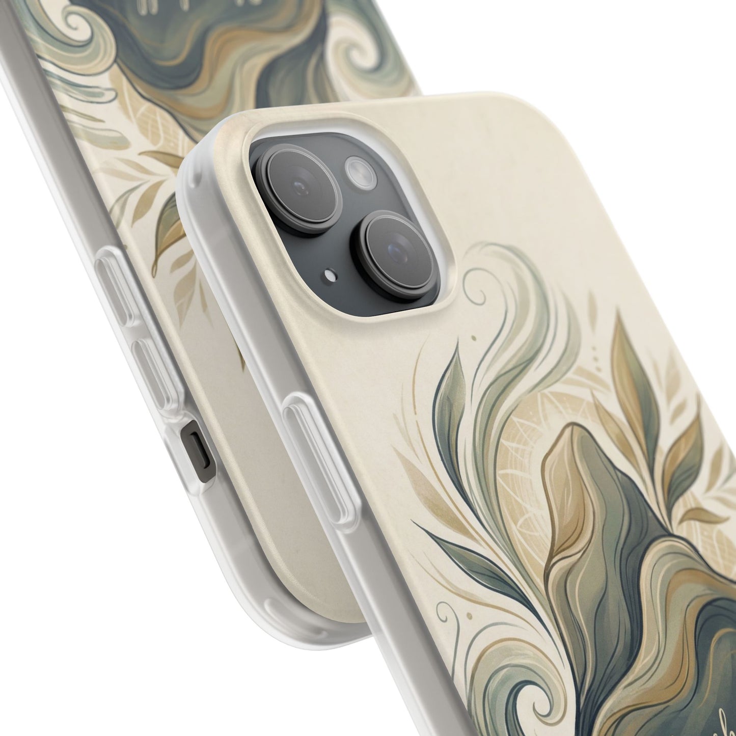 Phone Case - "She shall not be moved" Inspirational Floral Mountain Flexi Case