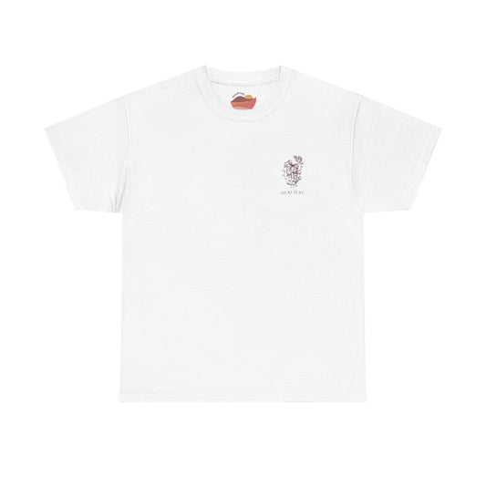 Vineyard Sketch Tee — 'The True Vine' Floral Grape Graphic T-Shirt