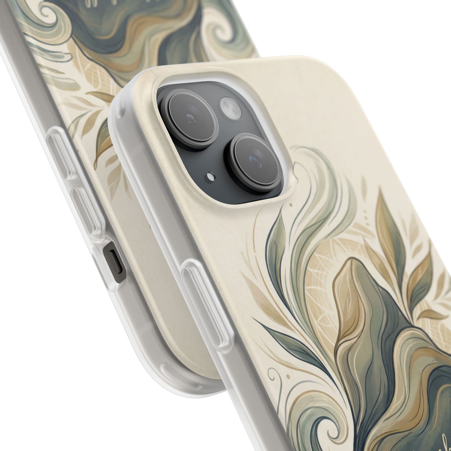 Phone Case - "She shall not be moved" Inspirational Floral Mountain Flexi Case