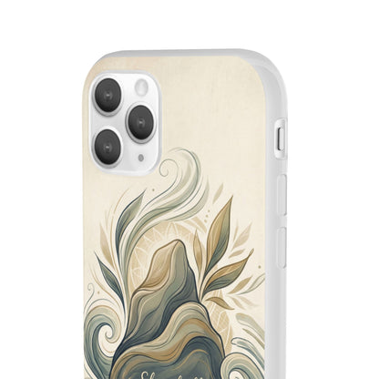 Phone Case - "She shall not be moved" Inspirational Floral Mountain Flexi Case