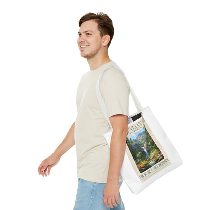 Copy of Christian Quote Tote Bag — “If the Devil Says: NO WAY! We Say: YAHWEH”