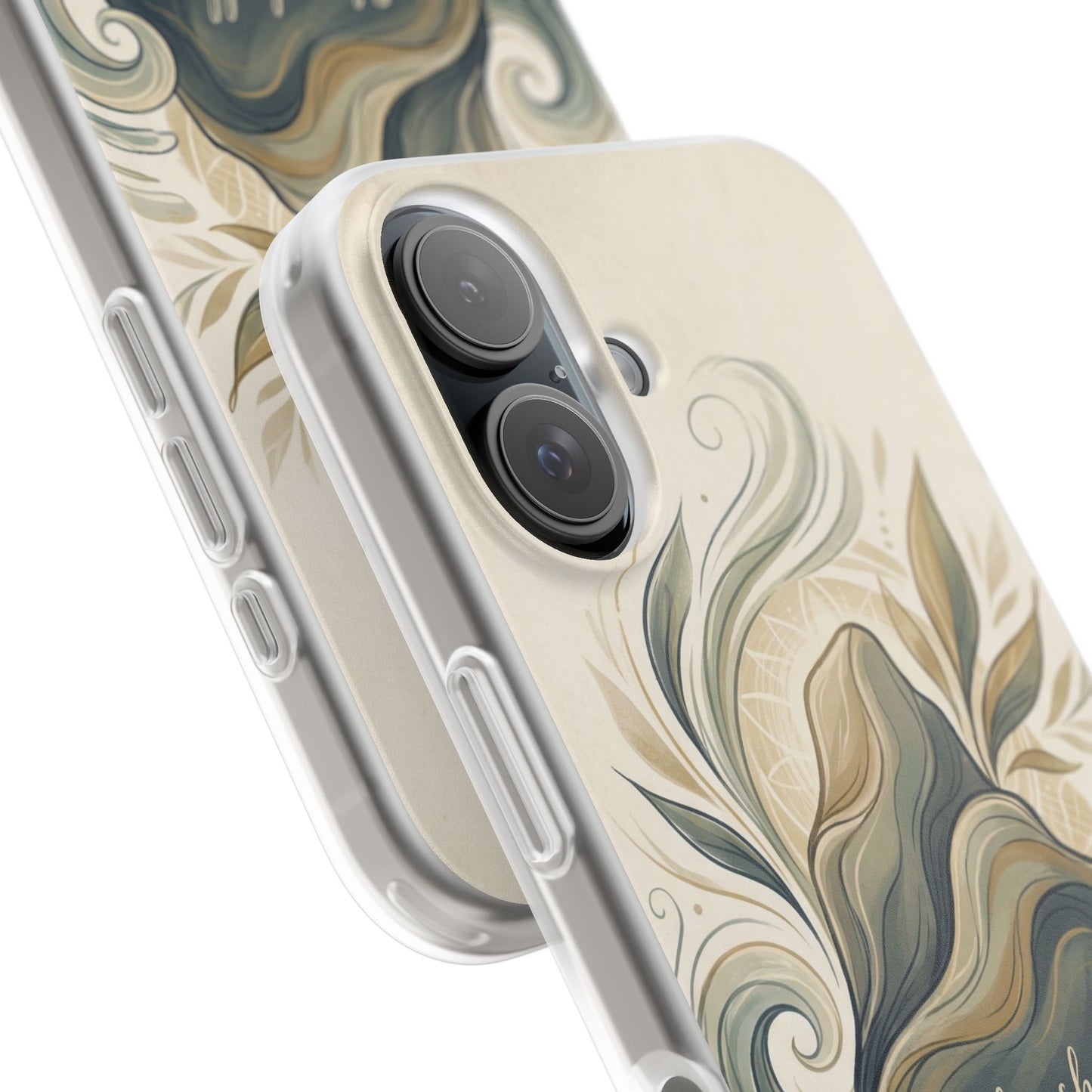 Phone Case - "She shall not be moved" Inspirational Floral Mountain Flexi Case