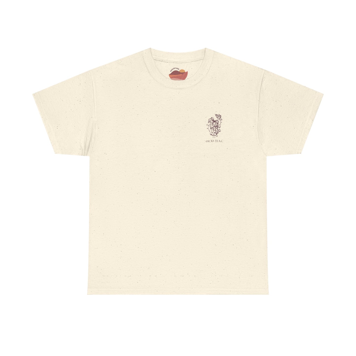 Vineyard Sketch Tee — 'The True Vine' Floral Grape Graphic T-Shirt