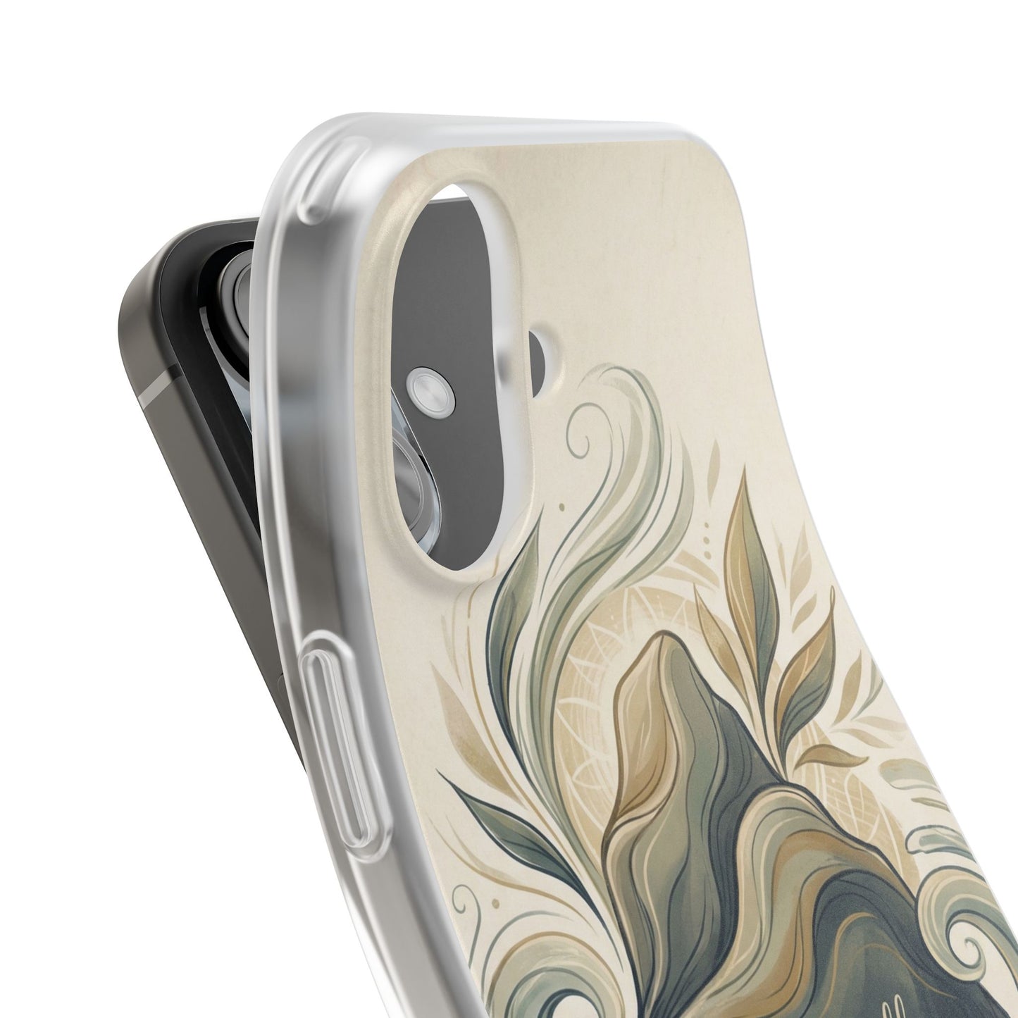 Phone Case - "She shall not be moved" Inspirational Floral Mountain Flexi Case