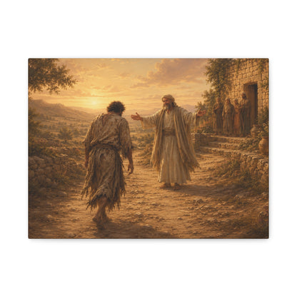 Copy of Copy of Copy of Copy of Canvas Wall Art - The Prodigal Son Biblical Print (Matte Stretched Canvas)