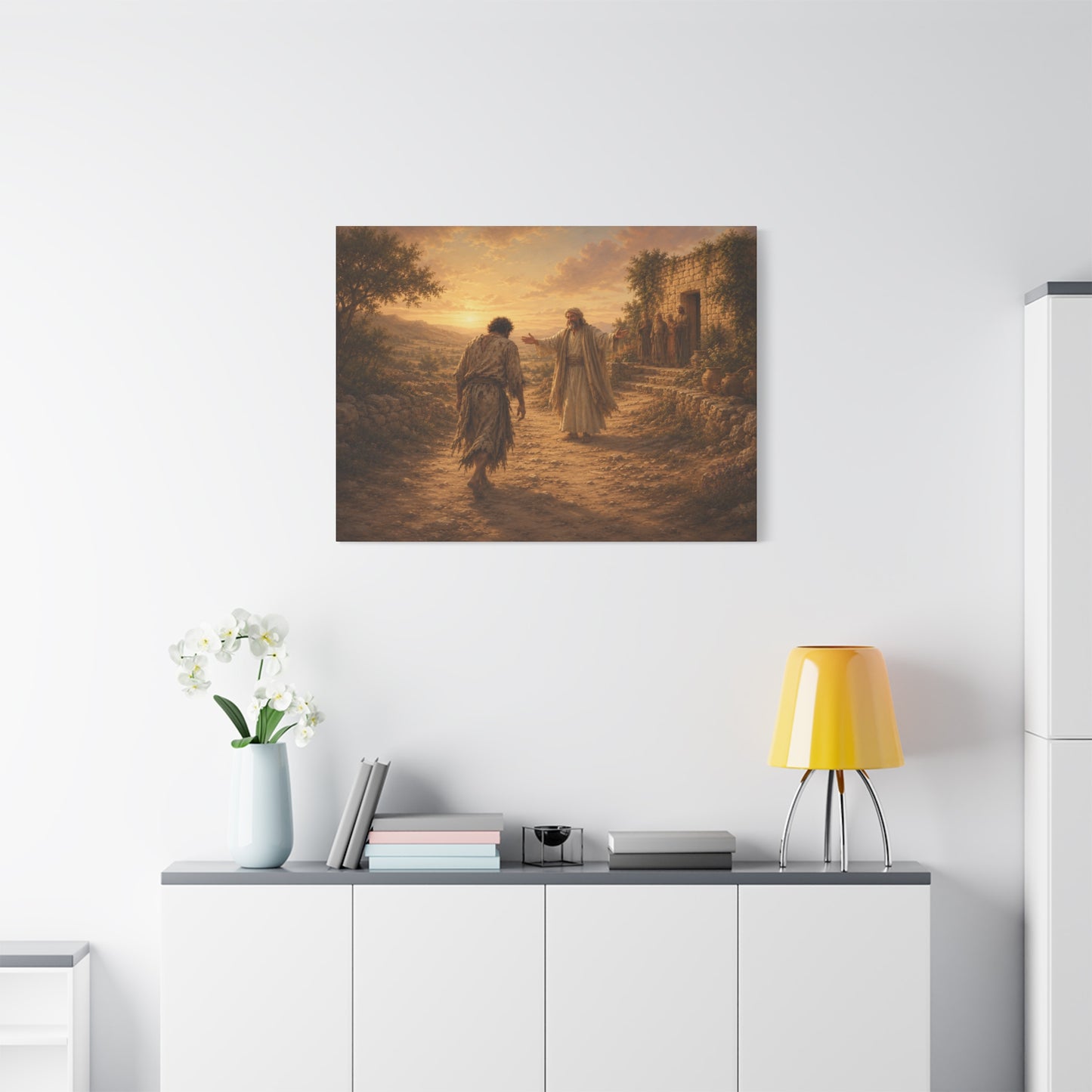 Copy of Copy of Copy of Copy of Canvas Wall Art - The Prodigal Son Biblical Print (Matte Stretched Canvas)