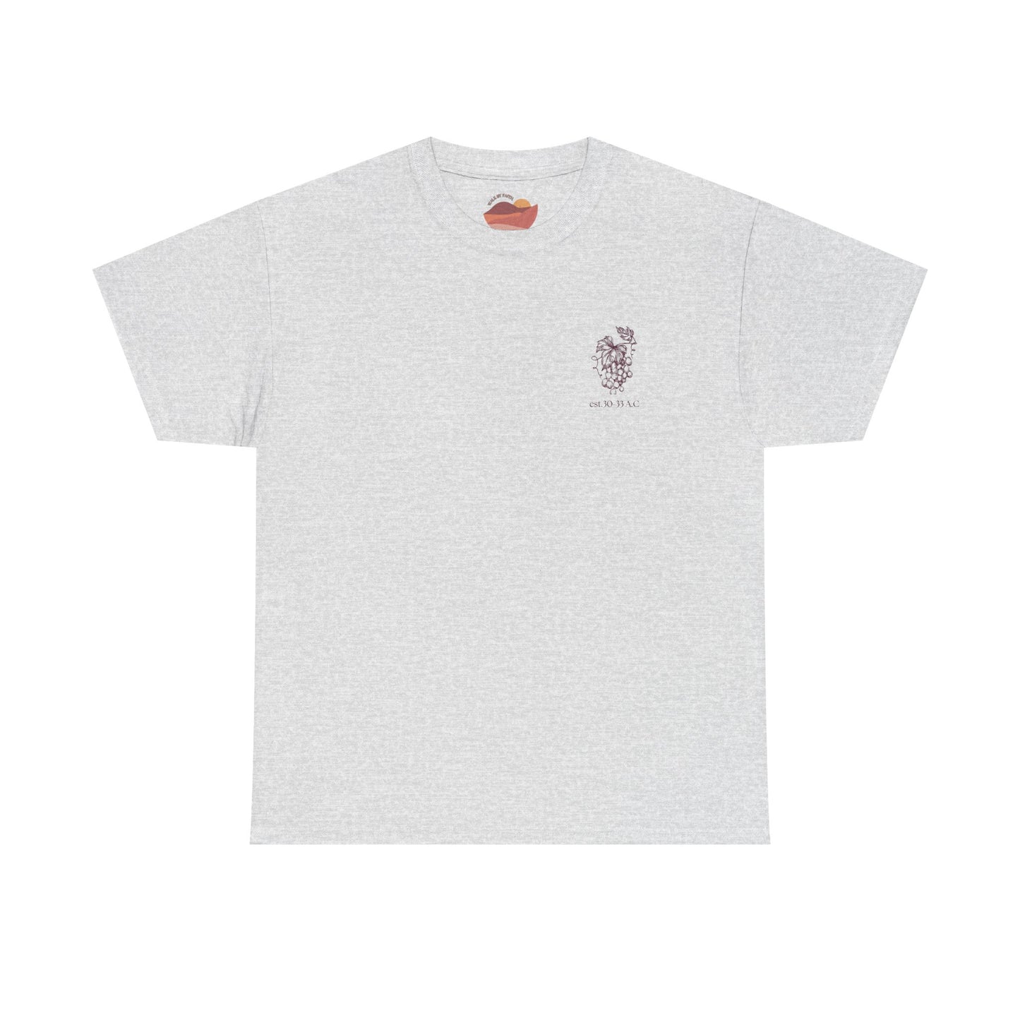 Vineyard Sketch Tee — 'The True Vine' Floral Grape Graphic T-Shirt
