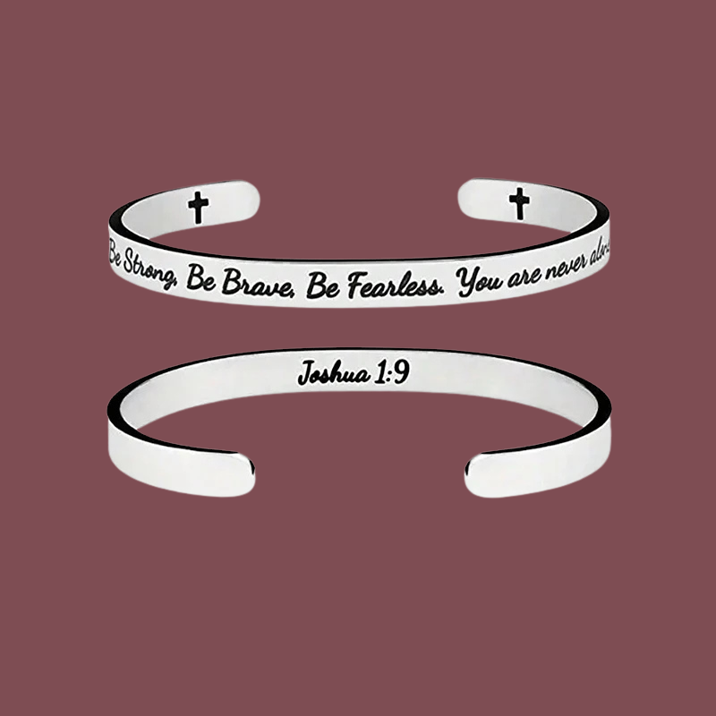 Stalen Armband met Bijbelvers