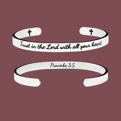 Stalen Armband met Bijbelvers